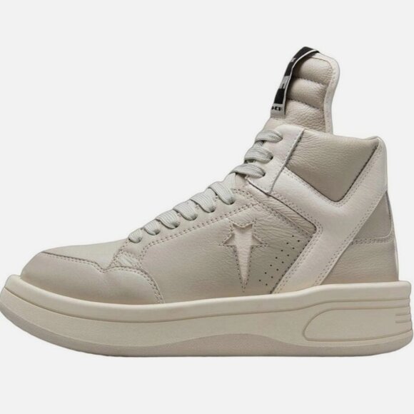 Converse Rick Owens x DrksHhdw Turbowpn Mid Pelican Brown Fog Mens 8.5 Wmens 10 - Picture 1 of 8